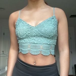 Lace crop top